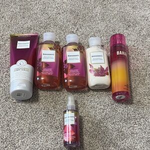 Bath & Body Works Bahamas Collection - Pink and White